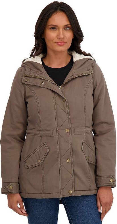 Sebby Juniors' Cozy Lined Cotton Twill Anorak
