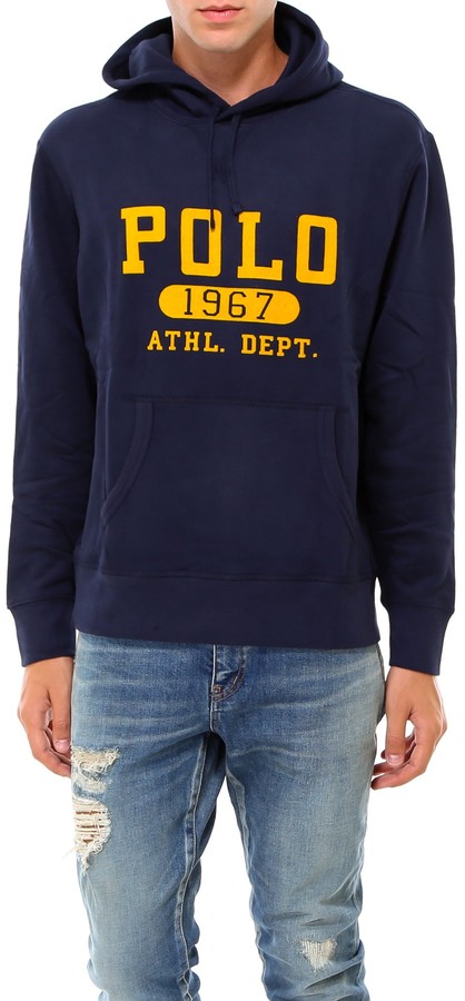 polo patch hoodie