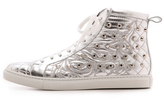 Thumbnail for your product : Versace Quilted Leather Sneakers
