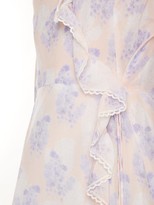 Thumbnail for your product : Athena Procopiou - Violet's Whisper Silk Wrap Dress - Purple Multi