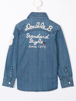 Thumbnail for your product : Mikihouse Patch Embroidered Denim Shirt