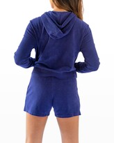 Thumbnail for your product : Sant and Abel Andy Cohen Solid Terry Cropped Hoodie
