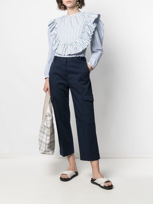 Nine In The Morning Cropped Cargo Trousers