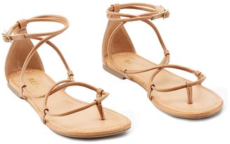 Charlotte Russe Report Strappy Ankle Buckle Sandals