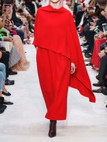 Thumbnail for your product : Valentino Long Silk Cady Cape Dress