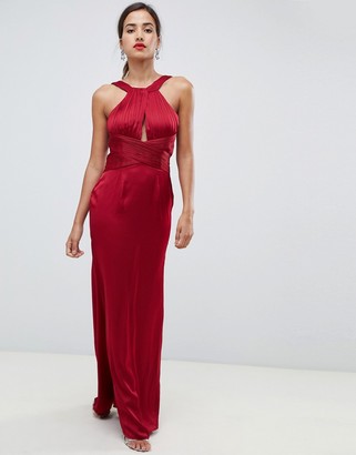 little mistress red maxi dress