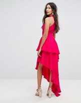 Thumbnail for your product : ASOS TALL Sexy Lace Up Tiered Maxi Dress
