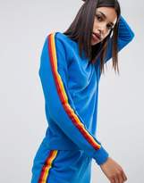Thumbnail for your product : Noisy May sweatshirt with rainbow side stripe
