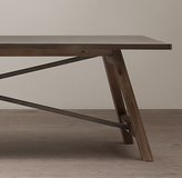 Thumbnail for your product : Restoration Hardware Zinc-Top Railway Trestle Rectangular Dining Table