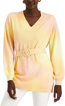 macys yellow sweater