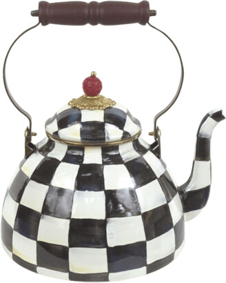 Mackenzie Childs Courtly Check Two-Quart Tea Kettle