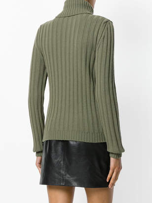 Moschino ribbed roll neck jumper