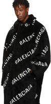 Thumbnail for your product : Balenciaga Black Faux-Fur Big Fit Car Coat