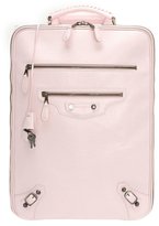 Thumbnail for your product : Balenciaga pink leather trolley rolling carry-on suitcase