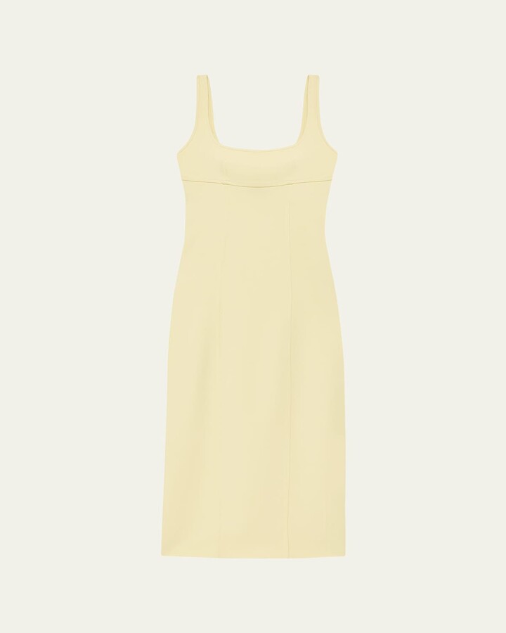 ANOTHER TOMORROW Tie-Back Long Sleeveless Sheath Dress