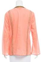 Thumbnail for your product : Tory Burch Long Sleeve Embroidered Top