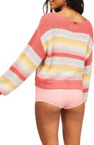 Thumbnail for your product : Billabong Seeing Stripes Boat Neck Cotton Sweater
