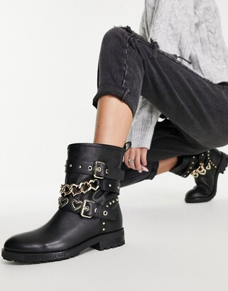 Studded Biker Boots | Shop the world's largest collection of fashion |  ShopStyle UK