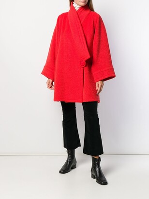 Nina Ricci Pre-Owned 1980's Off-Centre Wool Coat