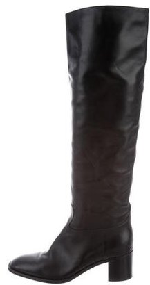 Hermes Leather Knee-High Boots