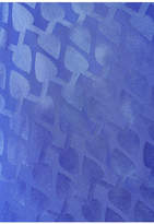 Thumbnail for your product : Saloni Lauren Pussy-bow Silk-satin Jacquard Blouse - Cobalt blue