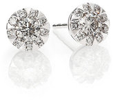 Thumbnail for your product : Sunburst Diamond & 18K White Gold Stud Earrings
