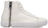 Thumbnail for your product : Diesel White Nentish Leather High-top Sneakers