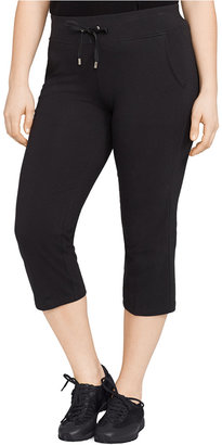 Lauren Ralph Lauren Plus Size Cropped Drawstring Pants