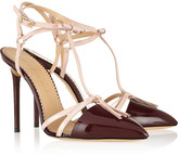 Thumbnail for your product : Charlotte Olympia Trixy patent-leather T-bar pumps