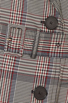 Thumbnail for your product : Stella McCartney Pleated Prince Of Wales Checked Belted Woven Trench Coat