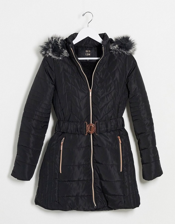 qed london parka coat