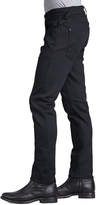 Thumbnail for your product : Hudson Sartor Raw Black Slim Straight-Leg Jeans