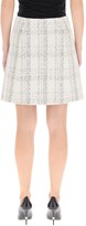 Thumbnail for your product : Ferragamo Tartan Tweed And Leather Mini Skirt