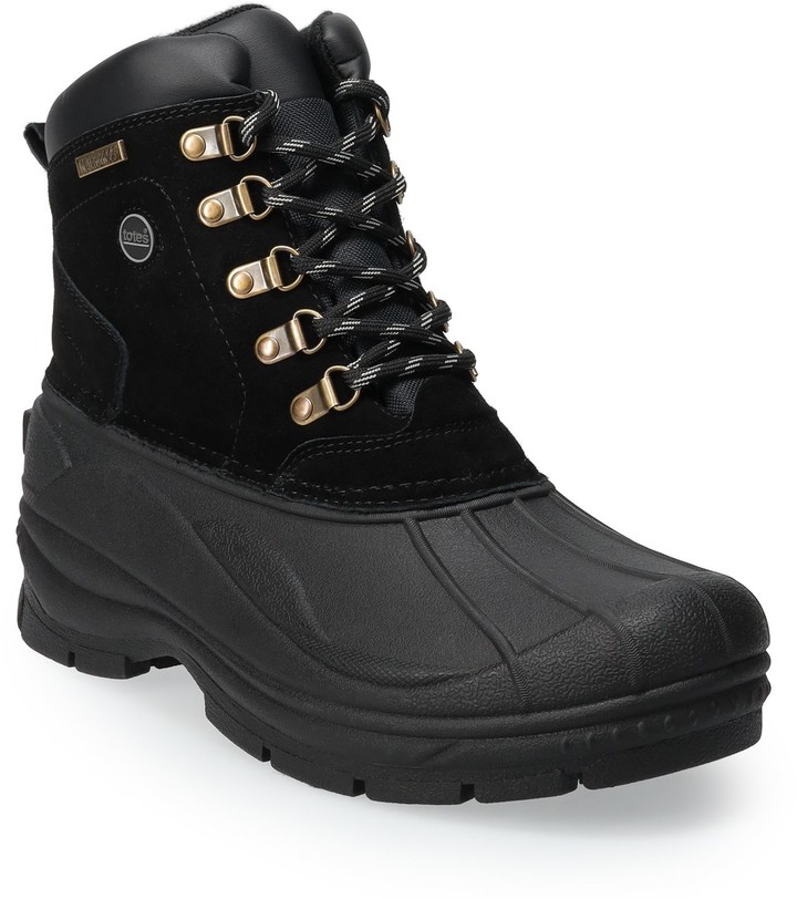 men's waterproof totes boots black