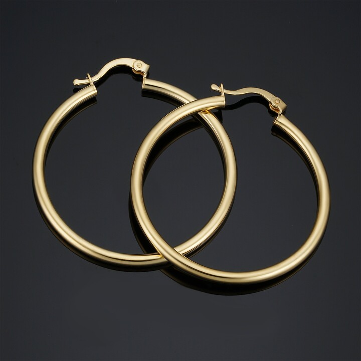 14k Gold Hoops | Shop the world's largest collection of fashion 