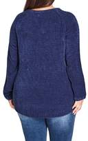 Thumbnail for your product : City Chic Zip Detail Sweater