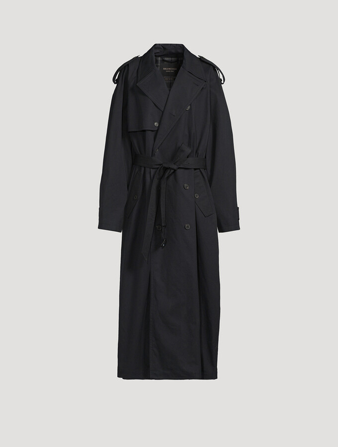 コート Balenciaga RAGLAN ONE LAYER COAT One Layer Raglan Coat in Black/grey | Balenciaga CA