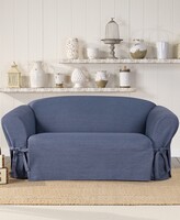 Thumbnail for your product : Sure Fit Authentic Denim One Piece T-Cushion Loveseat Slipcover