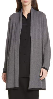 Eileen Fisher Shawl Collar Tencel® Lyocell Blend Long Cardigan