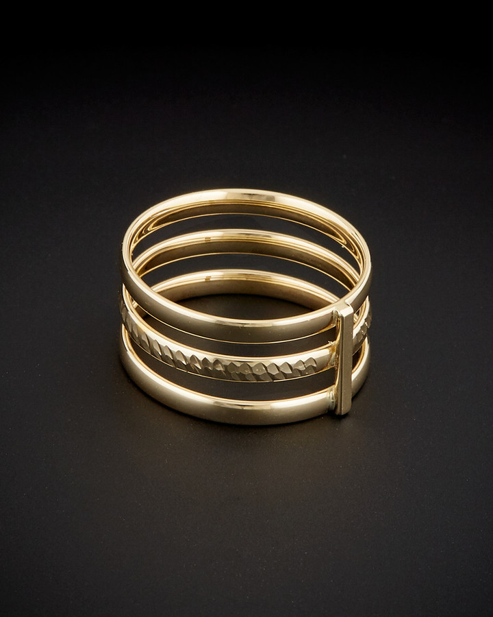 Italian Gold 14K Triple Band Ring