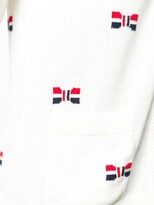 Thumbnail for your product : Thom Browne Bow Intarsia Cashmere Cardigan
