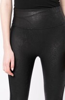 Thumbnail for your product : Spanx Faux-Leather Snake-Print Leggings