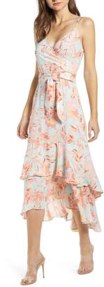 leith floral midi dress