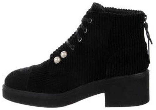 chanel combat boots 2018