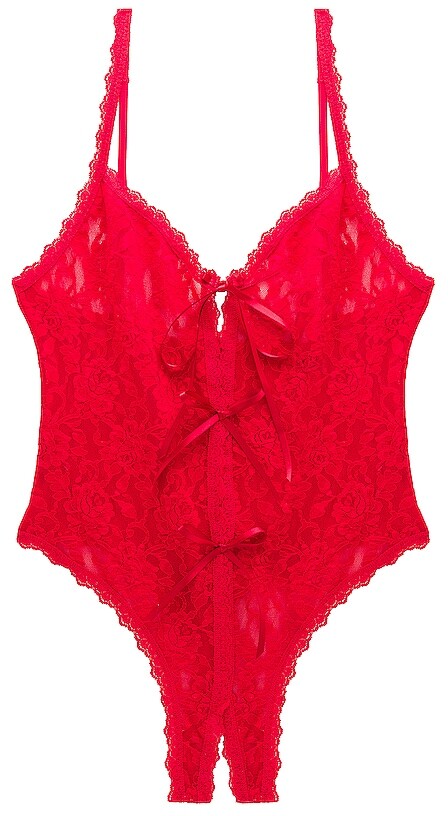 Hanky Panky Racy Signature Lace Open Teddy