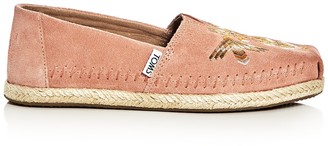 Toms Women's Alpargata Embroidered Moccasin Espadrille Flats