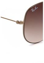 Thumbnail for your product : Ray-Ban Highstreet Matte Aviator Sunglasses