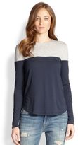 Thumbnail for your product : Vince Colorblock Long-Sleeved Tee
