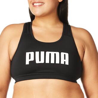 Puma womens Mid Impact Long Line Sports Bra Black Small US - ShopStyle  Activewear