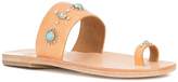 Thumbnail for your product : Calleen Cordero nickel and turquoise embellished sandals